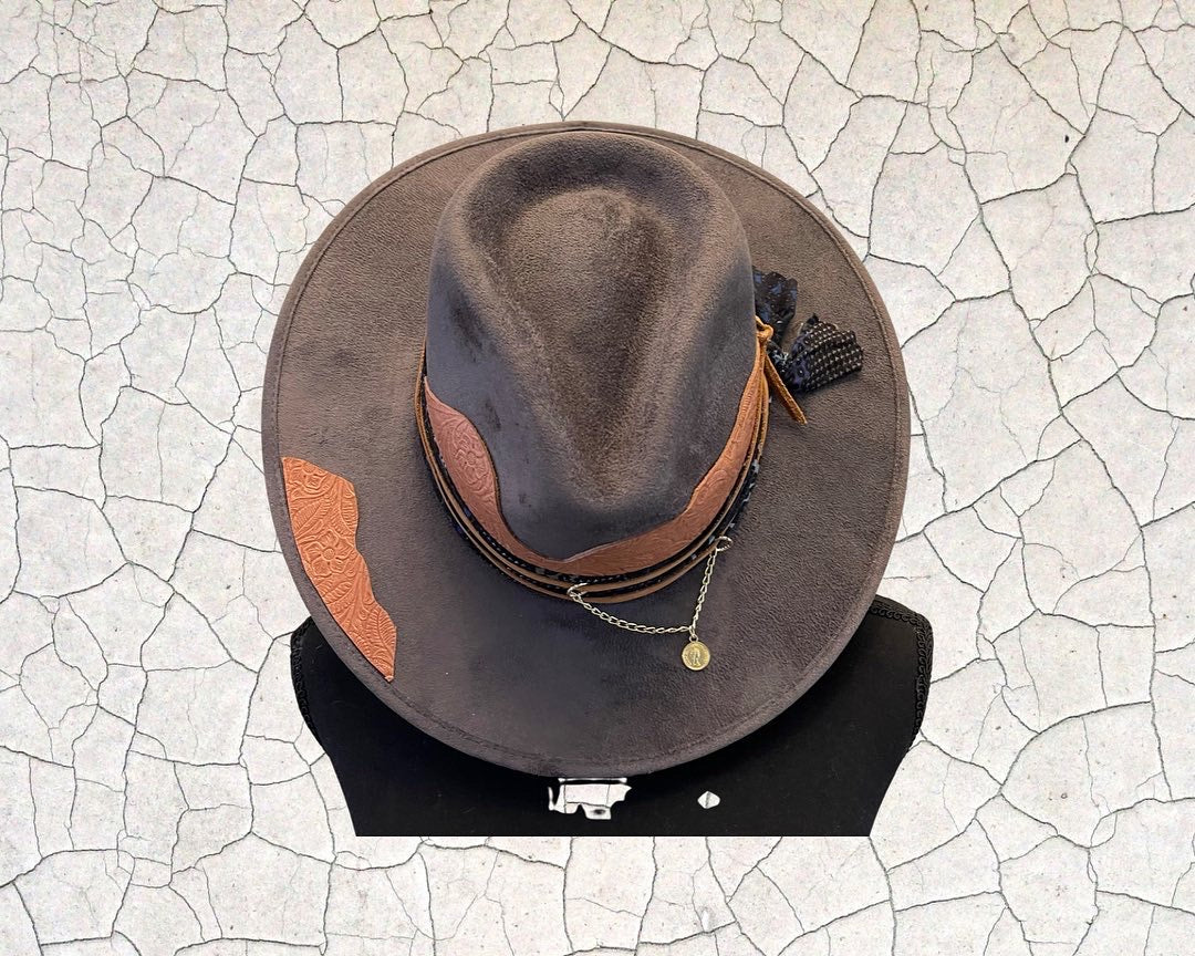 ScarFace Leather Fedora